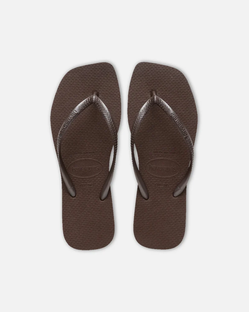 Havaianas Women's Slim Square Thongs Brown