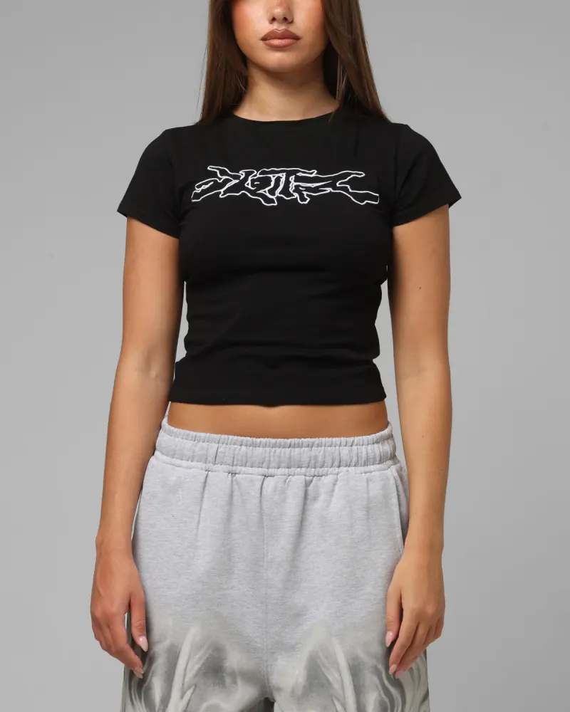 Loiter Women's Global Baby T-Shirt Black