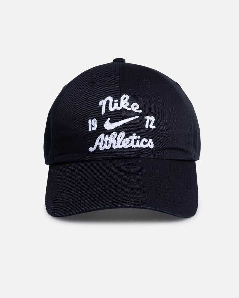 Nike Club Unstructured Strapback Cap Black/Black/White