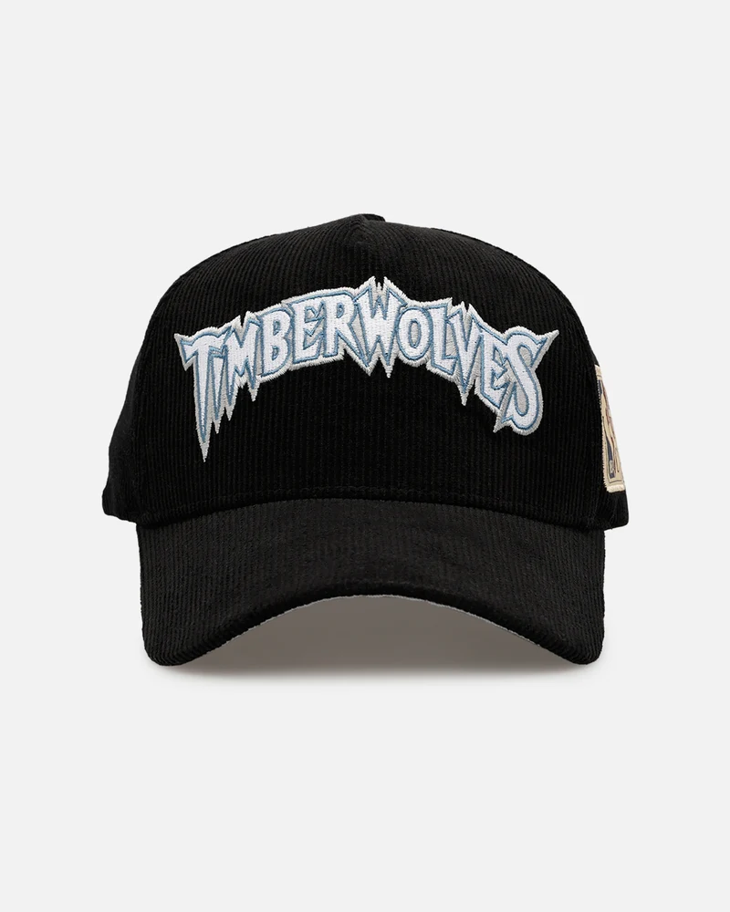 Mitchell & Ness Minnesota Timberwolves 'Vintage Cord' Pro Pinch Snapback Black