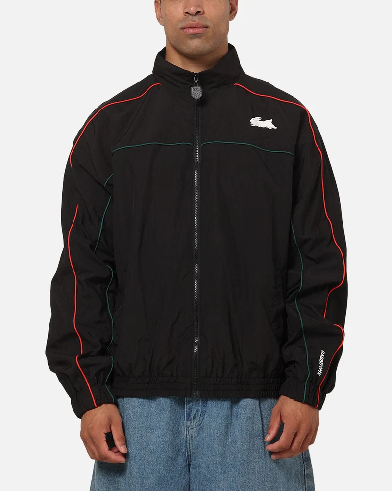 Bleacher Athletic South Sydney Rabbitohs NRL Midweight Spray Jacket Black