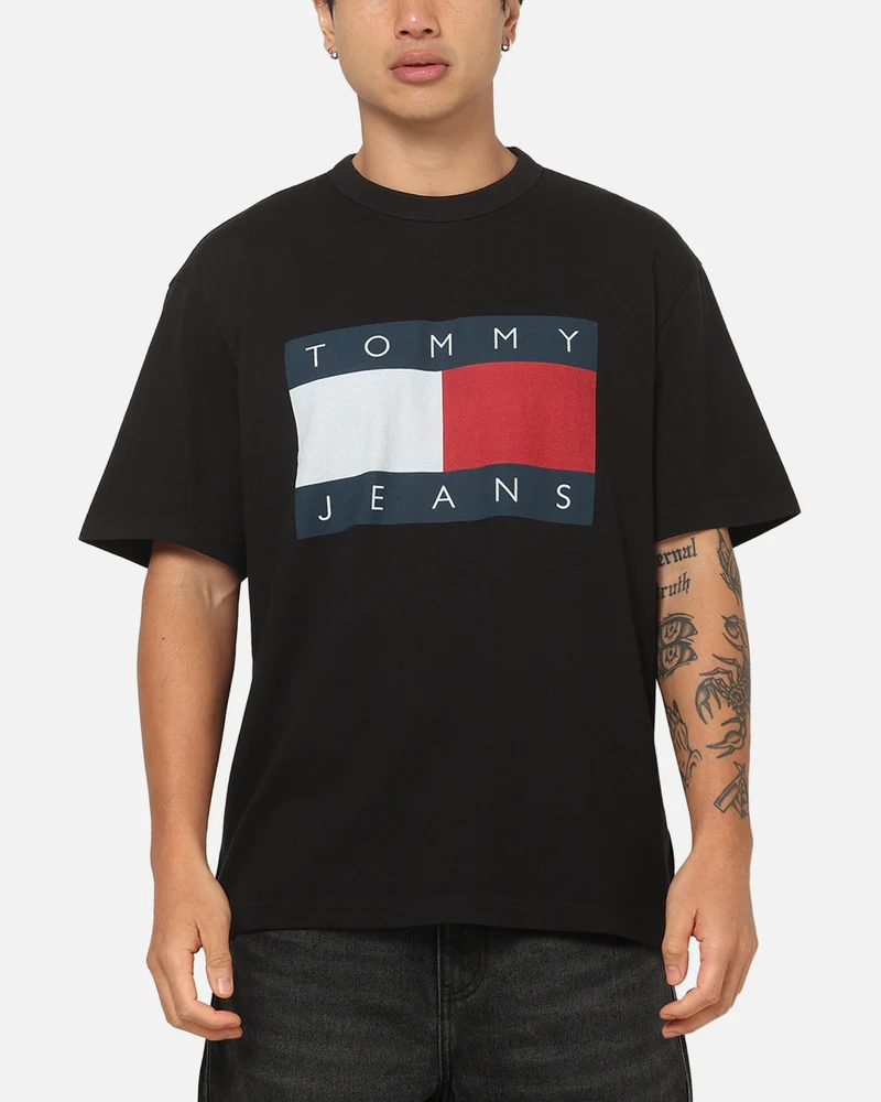 Tommy Jeans Relaxed Big Flag T-Shirt Black