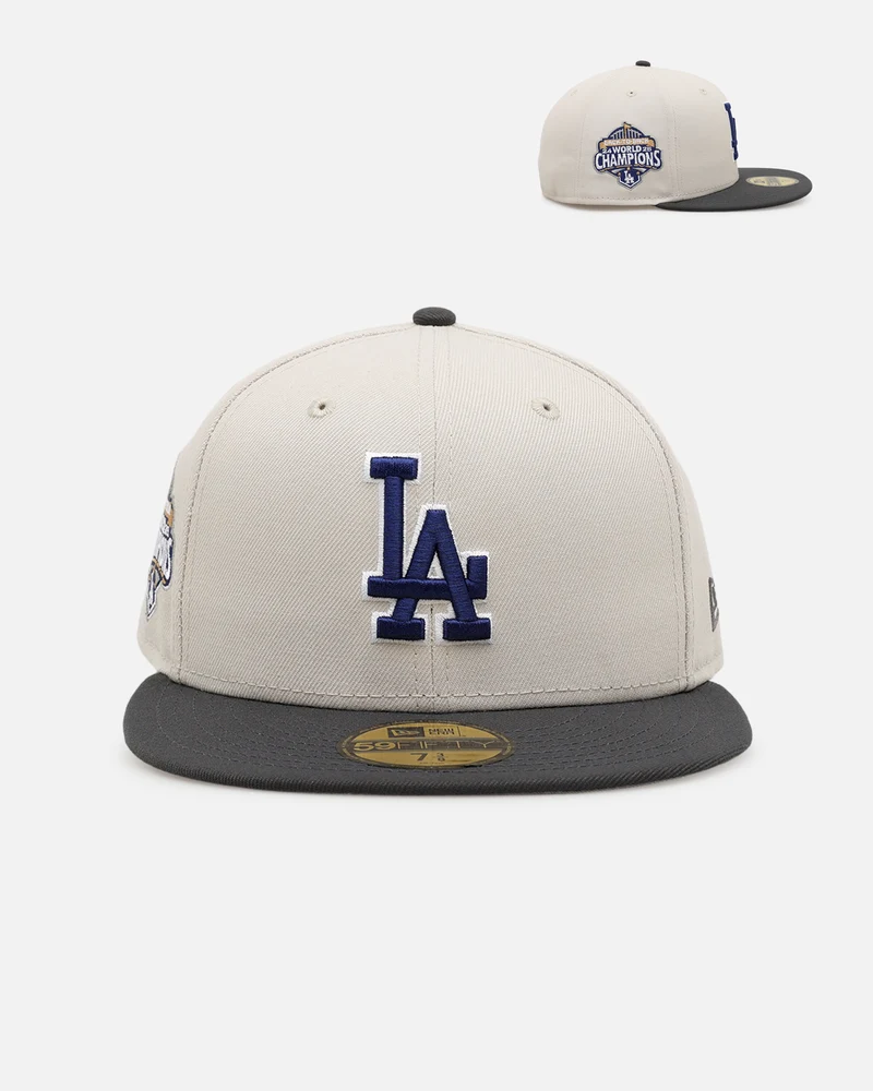 New Era Los Angeles Dodgers '2025 World Series Champions' 59FIFTY Fitted Stone