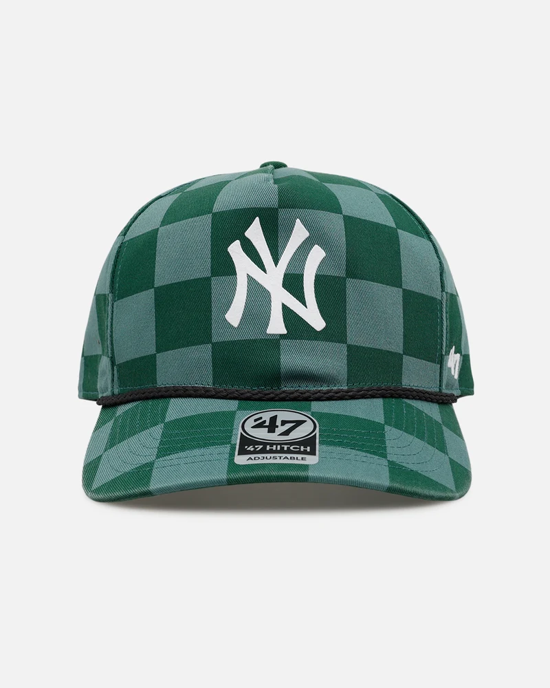 47 Brand New York Yankees 'Checkerboard' 47 Hitch Snapback Green
