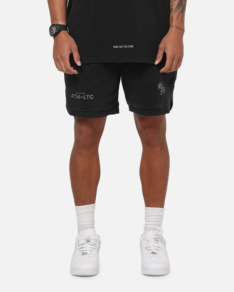 Saint Morta ATH-LTC Fleece Shorts Pigment Black