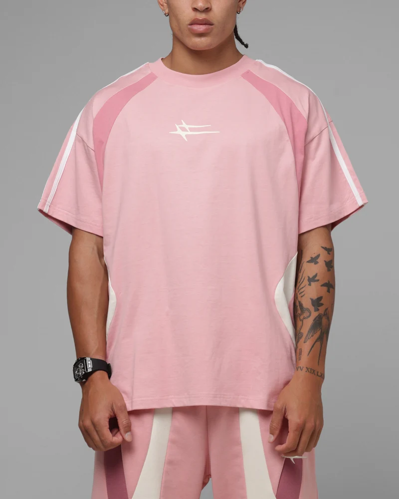 Loiter Hybrid Tek T-Shirt Pink