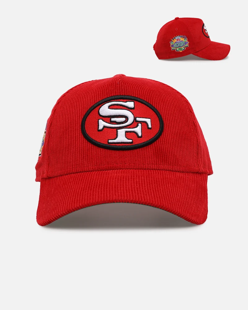 New Era San Francisco 49ers 'NFL Kickoff Cord' 9FORTY A-Frame Snapback Official Team Color