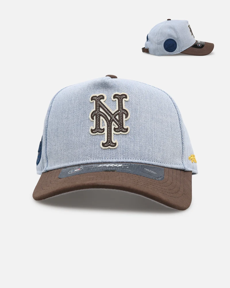 Pro Standard New York Mets 'Denim Suede' Pro Pinch Strapback Denim