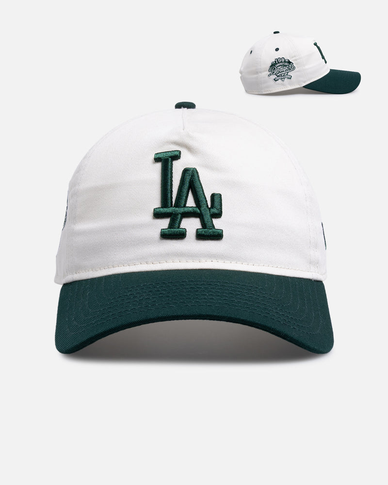 New Era Los Angeles Dodgers 'Dark Green Chrome' 9FORTY A-Frame Snapback White/Green