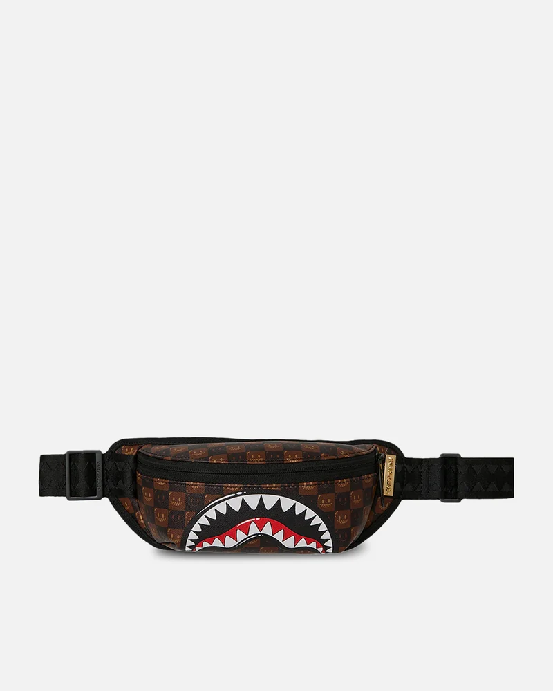 Sprayground Sharks In Paris Check Crossbody Bag Multi