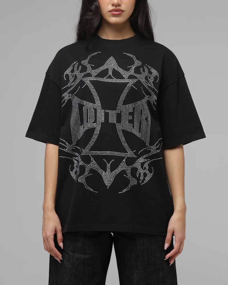 Loiter Cybercross T-Shirt Washed Black