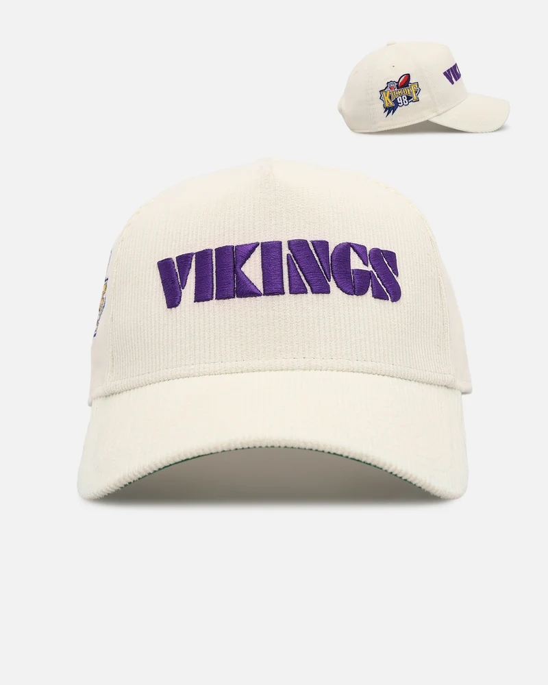 New Era Minnesota Vikings 'NFL Kickoff Cord' 9FORTY A-Frame Snapback Official Team Color