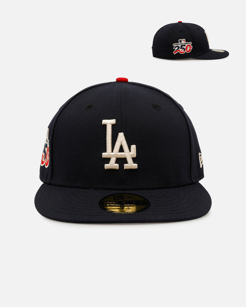 New Era Los Angeles Dodgers '250th Anniversary Side Patch' 59FIFTY Fitted Navy
