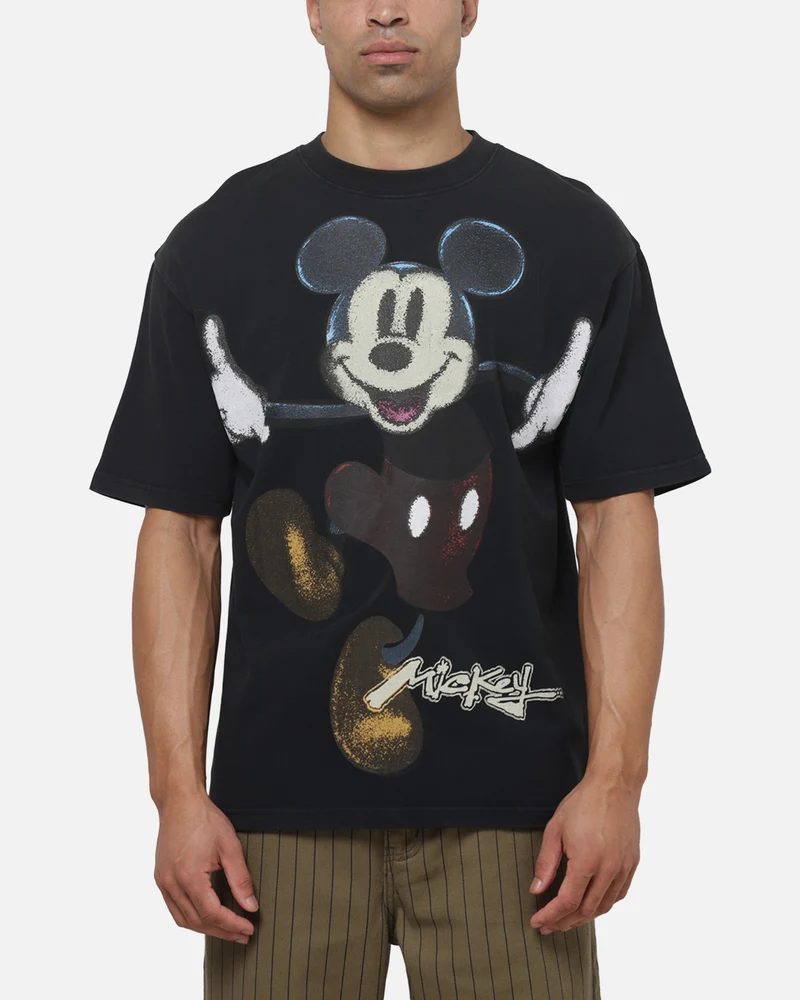 Carré X Mickey & Friends Big Head T-Shirt Vintage Black