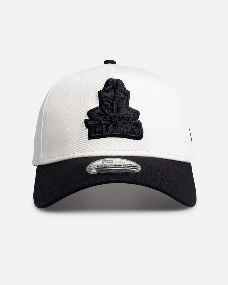 New Era Gold Coast Titans 'Chrome Black' 9FORTY A-Frame Snapback White/Black