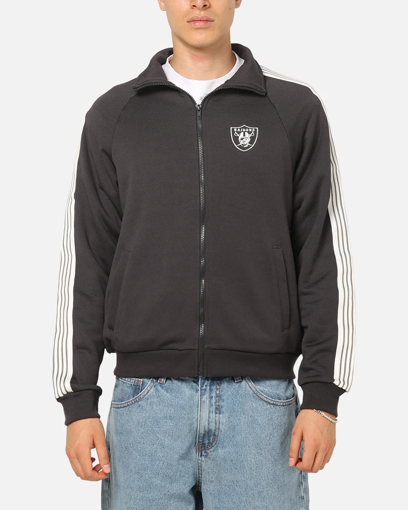 Majestic Athletic Las Vegas Raiders TM Tape Tricot Track Top Slate