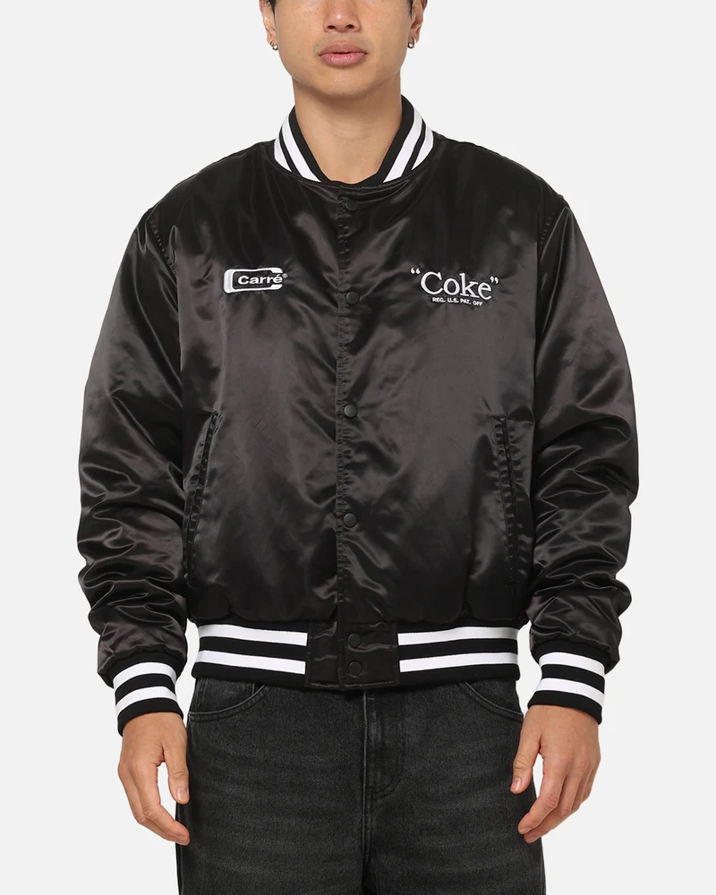 Carre Carré X Coca Cola Batter Up Stadium Jacket Black