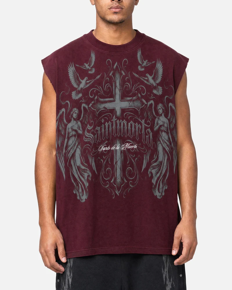 Saint Morta Renaissance Muscle T-Shirt Pigment Washed