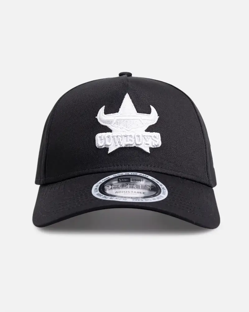 New Era North Queensland Cowboys 'NRL Glow In The Dark' 9FORTY A-Frame Snapback Black