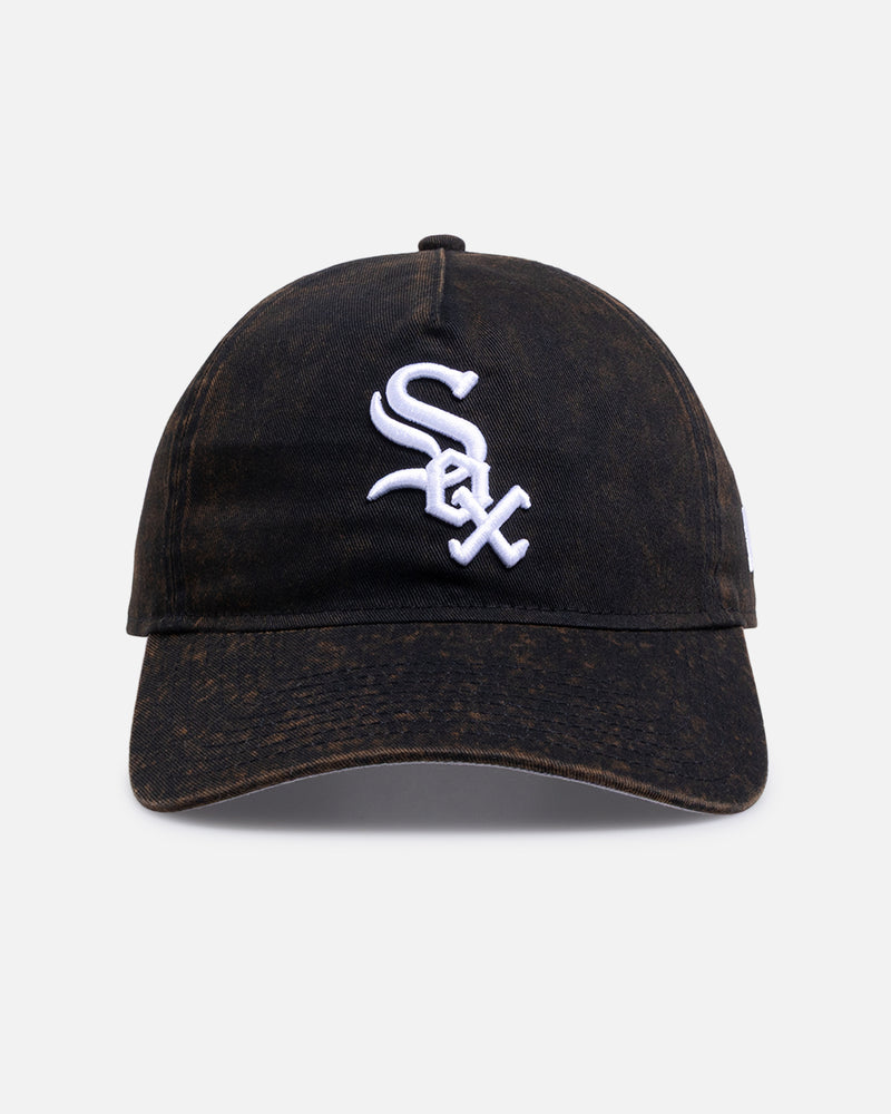 New Era Chicago White Sox 'Washed' 9FORTY A-Frame Unstructured Snapback Black