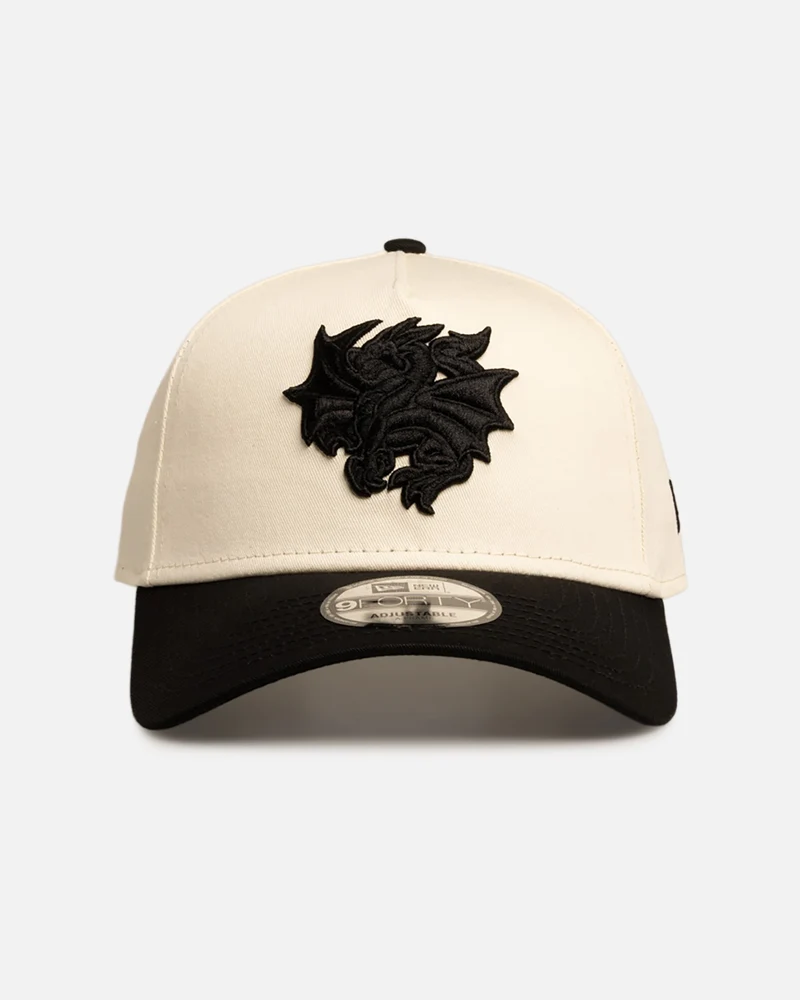 New Era St. George Illawarra Dragons 'Chrome Black' 9FORTY A-Frame Snapback White/Black
