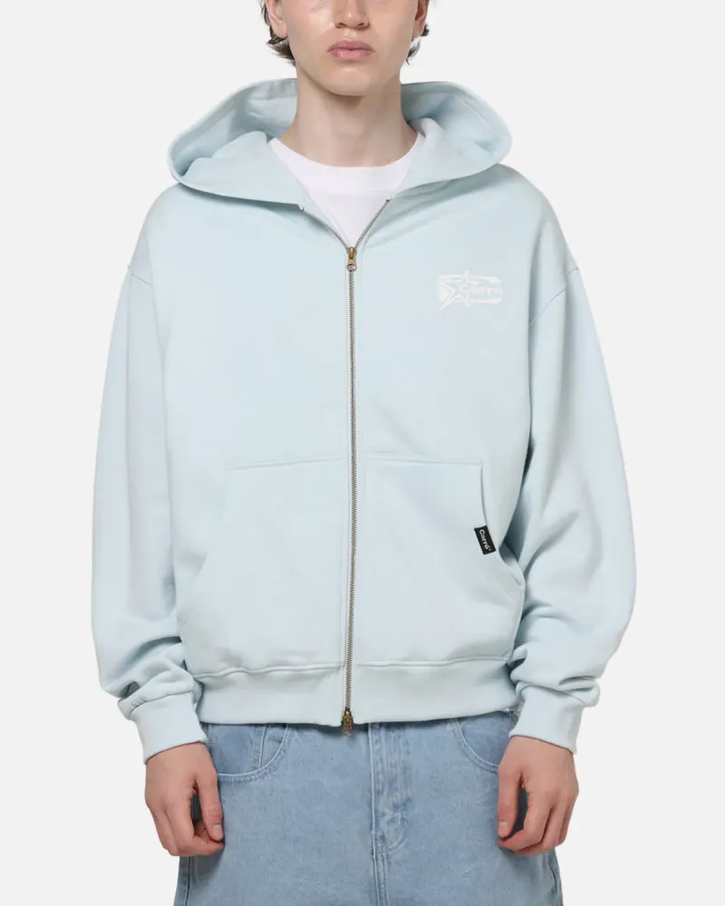 Carre Signature Zip Hoodie Light Blue