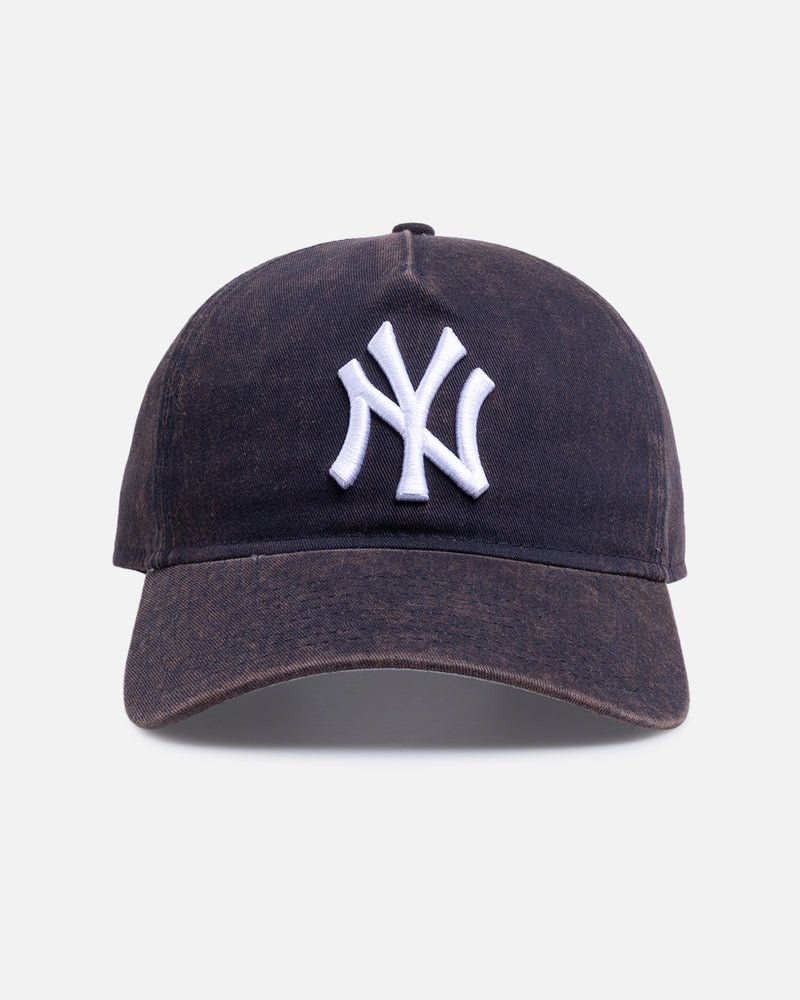 New Era New York Yankees 'Washed' 9FORTY A-Frame Unstructured Snapback Dark Blue