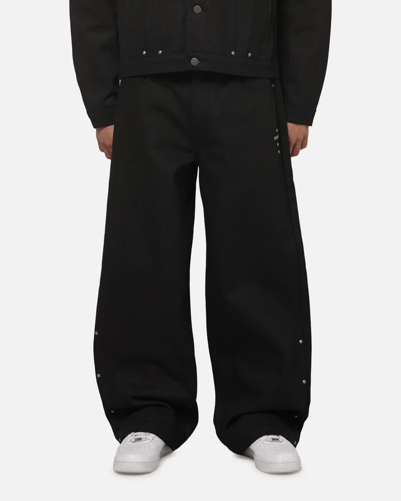 Saint Morta Amplus Crucible Jeans Black Wax Indigo