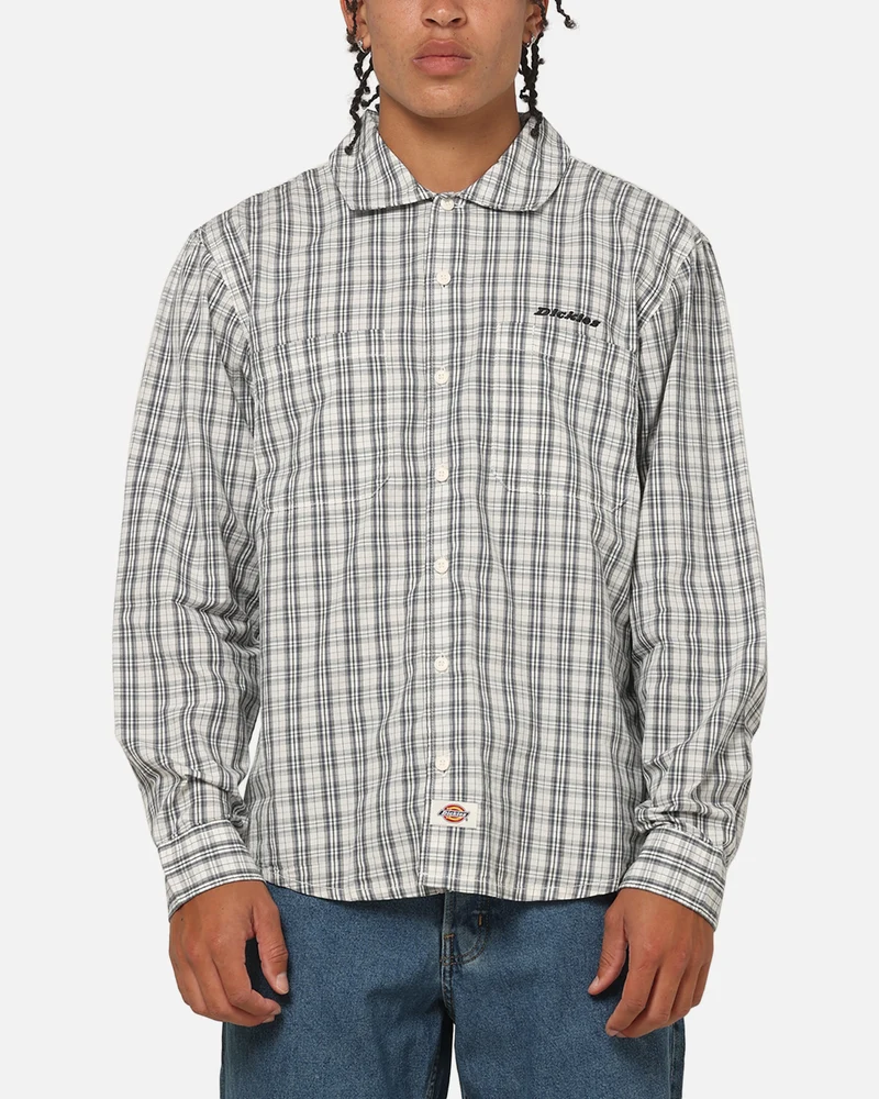 Dickies Poplin Wellsville Long Sleeve Shirt Egret