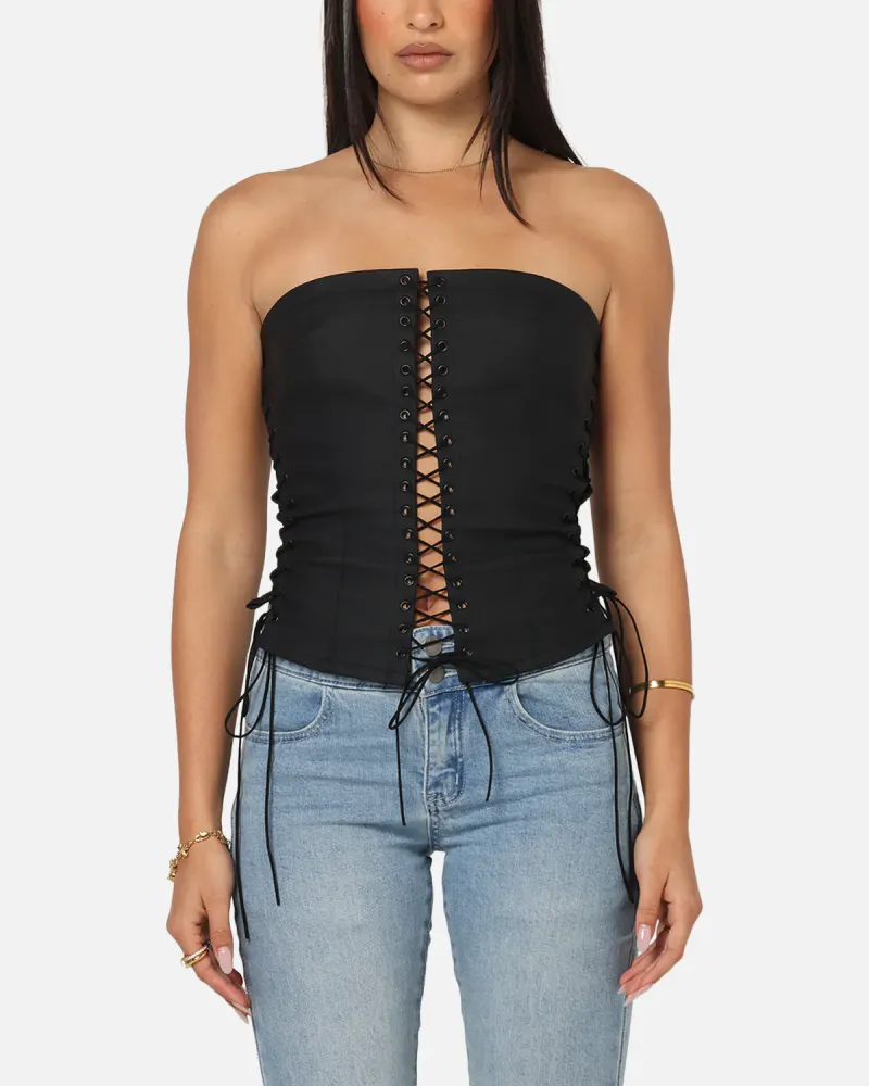 Ed Hardy Women's Seige Corset Black