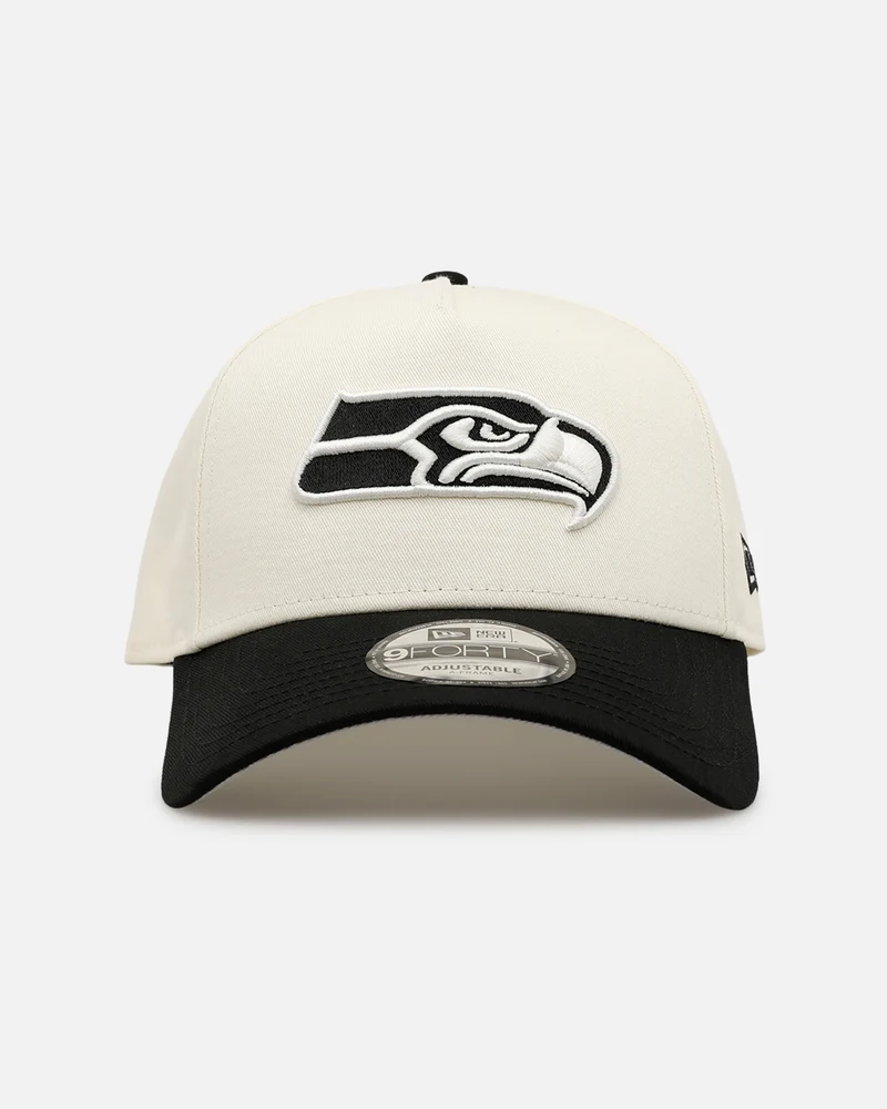 New Era Seattle Seahawks 'Easy Chrome Black' 9FORTY A-Frame Snapback Chrome/Black