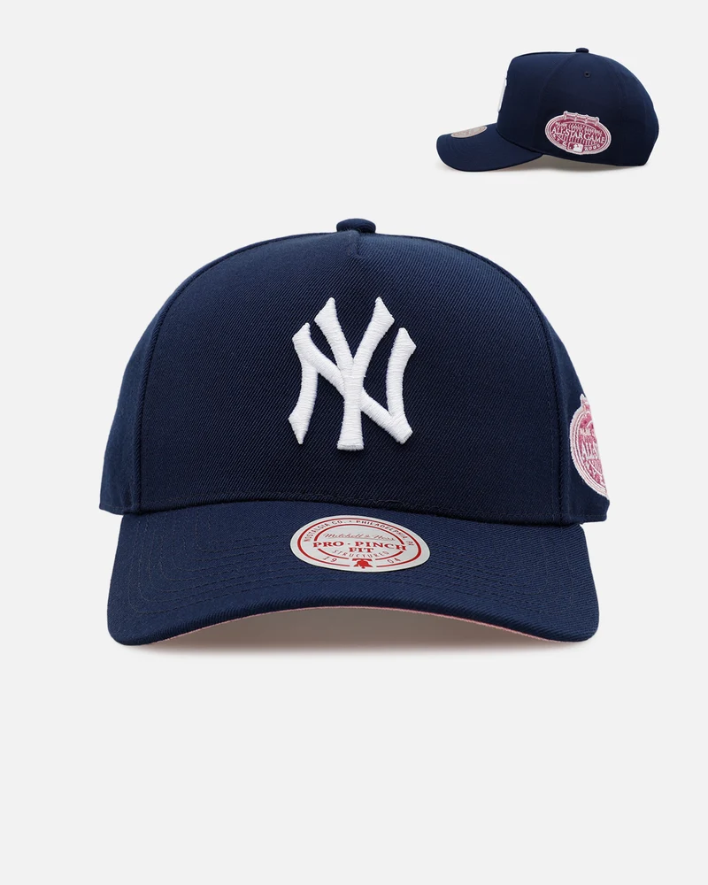 Mitchell & Ness New York Yankees 'Pink Side Patch' Pro Pinch Snapback Official Team Color