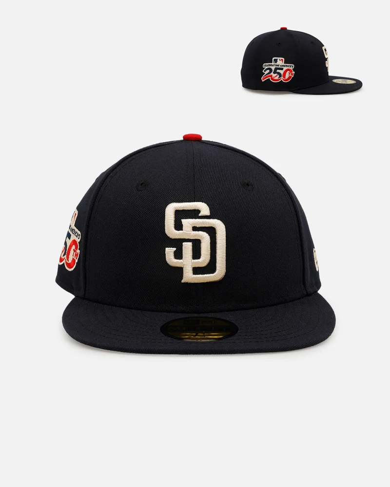 New Era San Diego Padres '250th Anniversary Side Patch' 59FIFTY Fitted Navy