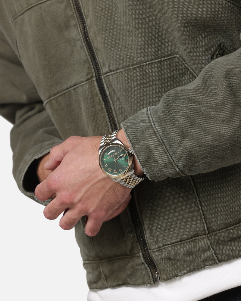 Palm Angels Primo Watch Silver/Gold/Green