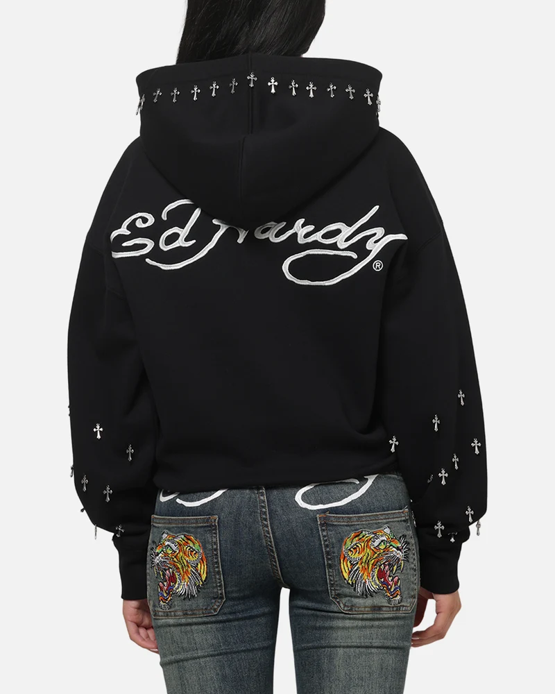 Ed Hardy Eternal Hoodie Black