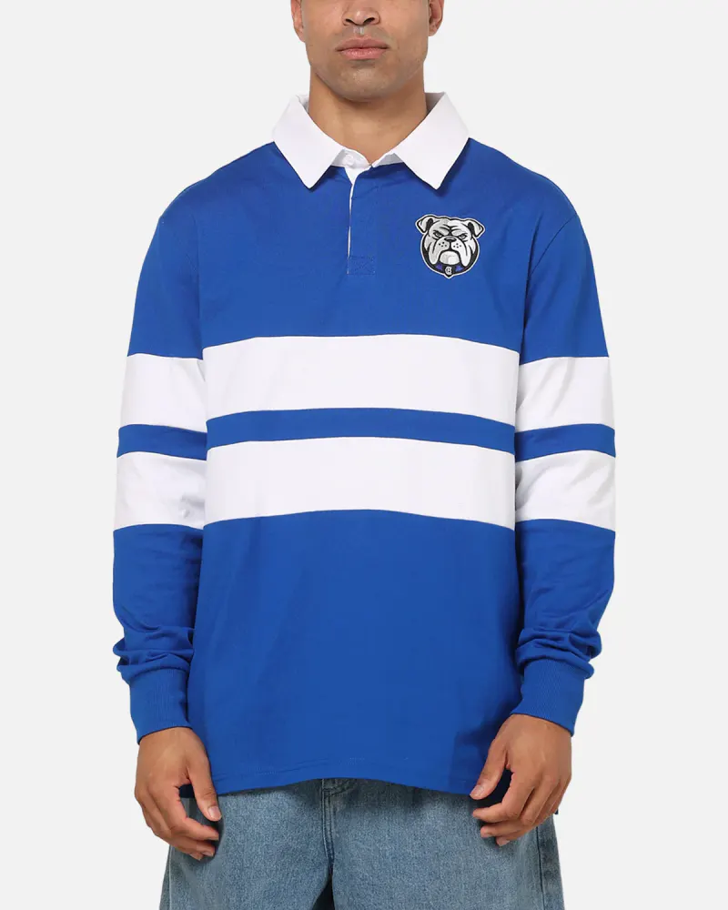 Bleacher Athletic Canterbury-Bankstown Bulldogs NRL Legacy Rugby Polo Shirt Blue