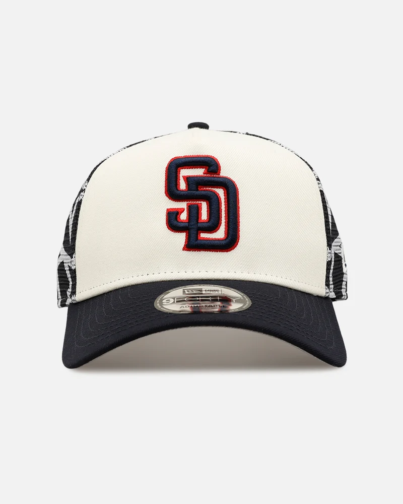 New Era San Diego Padres 'Fourth Of July' 9FORTY A-Frame Snapback Chrome/Navy