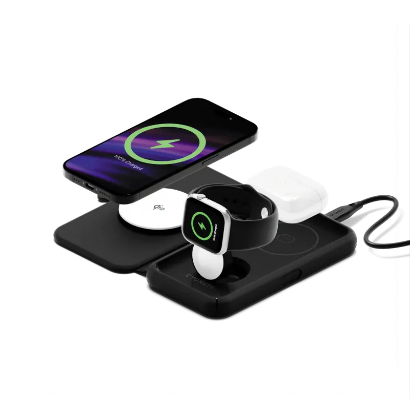MagTravel Qi2 3-in-1 Wireless Charger