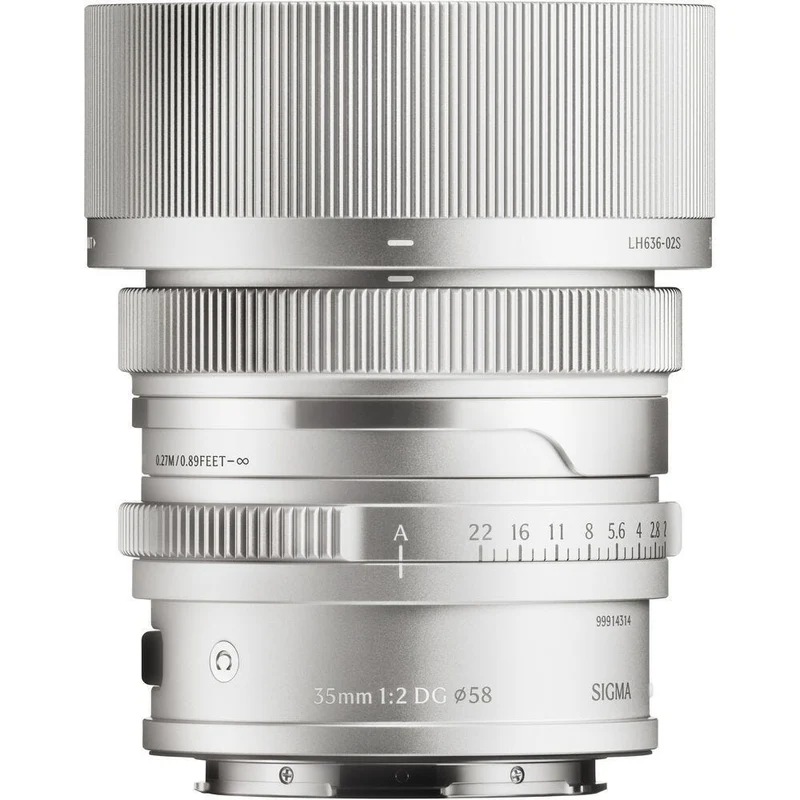 Open Box Sigma 35mm f/2 DG Contemporary Lens L-Mount Silver
