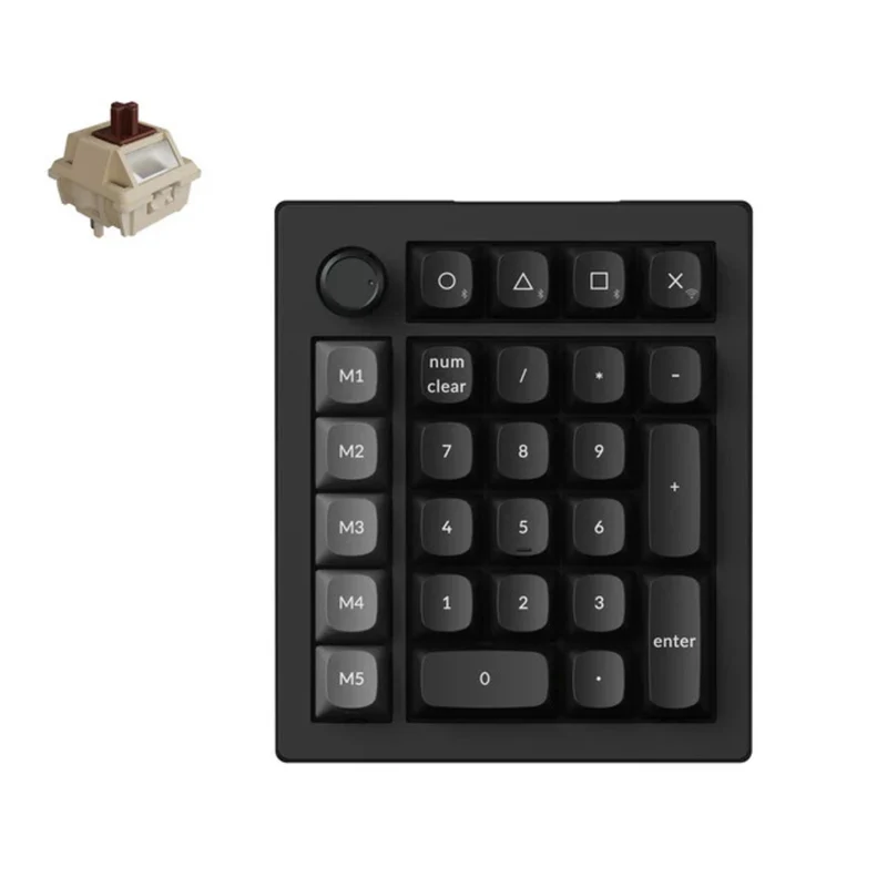 Keychron V0 Ultra 8K Wireless Number Pad (Black)(Keychron Silk POM Brown Switch)