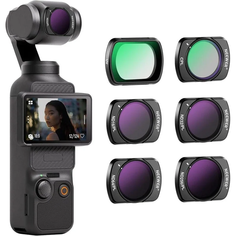 NEEWER Magnetic HD CPL Filter Kit for DJI Osmo Pocket 3 - 6 Pack
