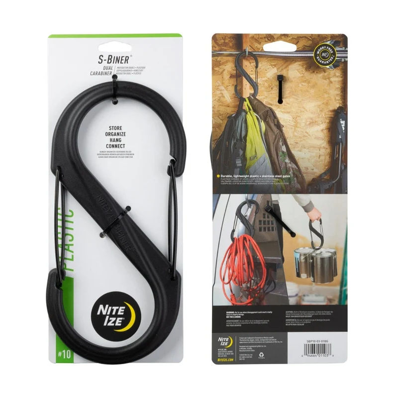 Nite Ize S-Biner Plastic #10 - Black