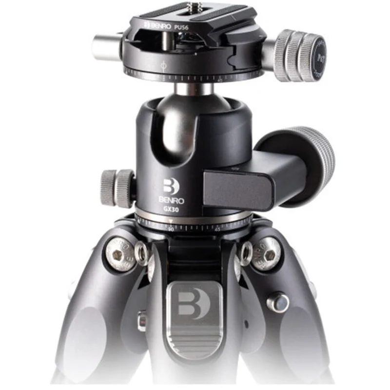 Open Box Benro Tortoise 24C Columnless Carbon Fiber Two Series Tripod GX30 Ball Head