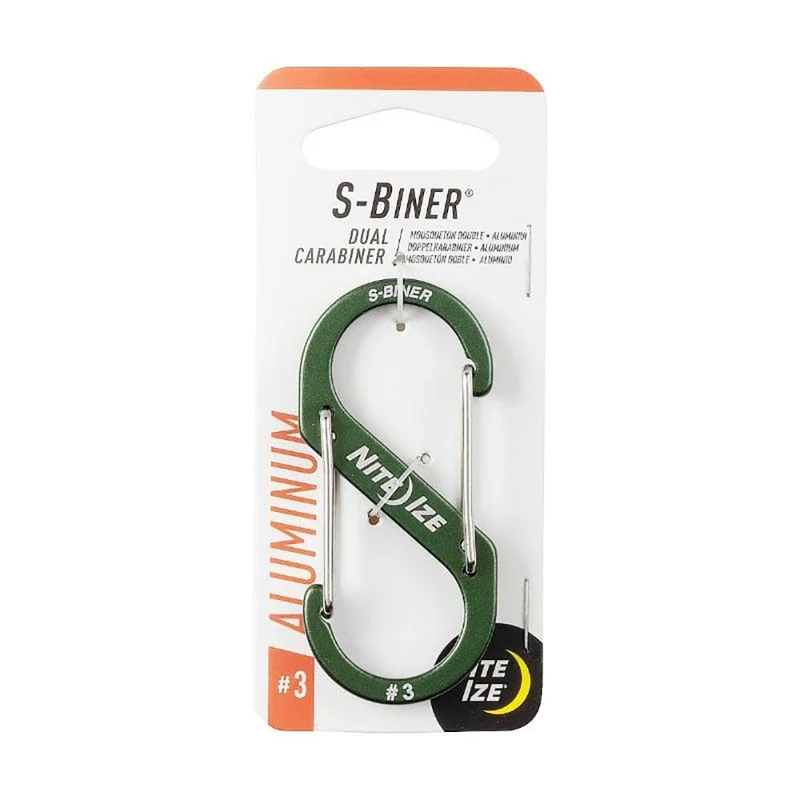 Nite Ize S-Biner Dual Carabiner Aluminium #3 - Olive