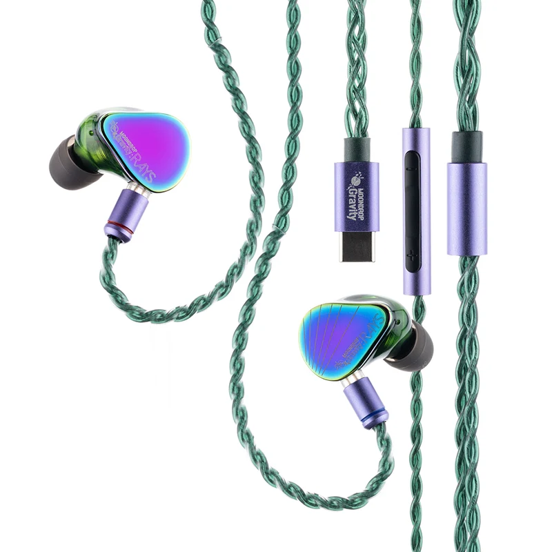 MOONDROP RAYS Hybrid Driver Wired USB-C Pro Gaming IEM Headphones with Mic