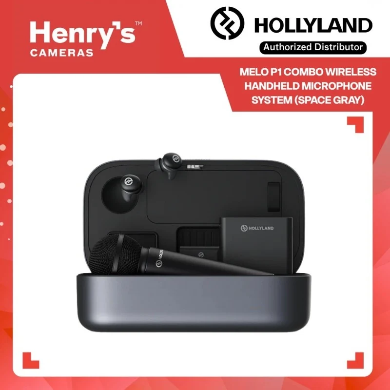 Hollyland MELO P1 Combo Wireless Handheld Microphone System (Space Gray)