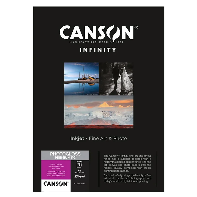 Canson Infinity Photogloss Premium 270GSM (A4)