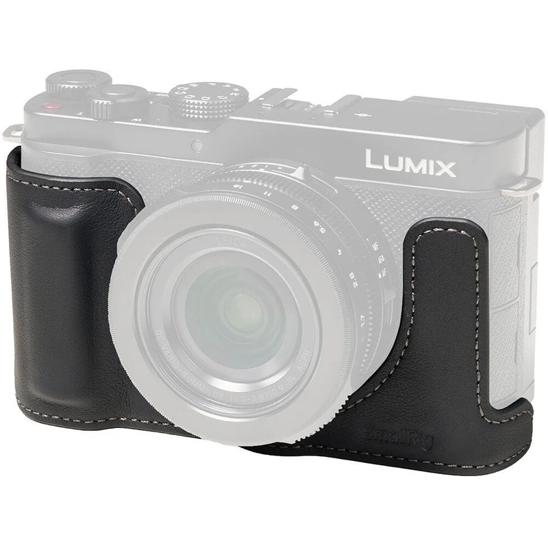 SmallRig Leather Half Case for Panasonic LUMIX L10 (Black) 5698