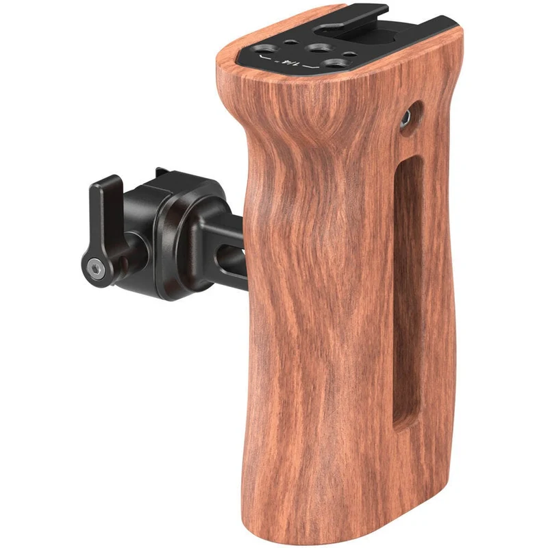 SmallRig Wooden Side Handle with NATO Clamp 2187C