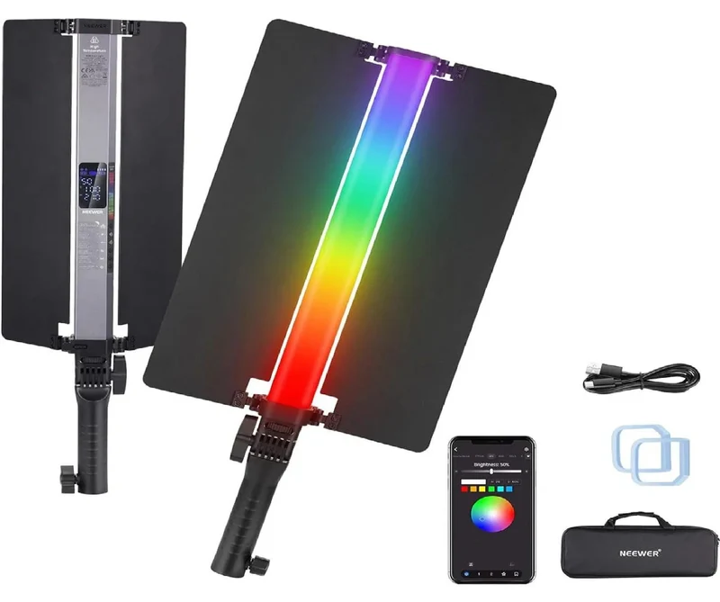 NEEWER RGB2 Handheld RGB LED Video Light Wand - 2 Pack